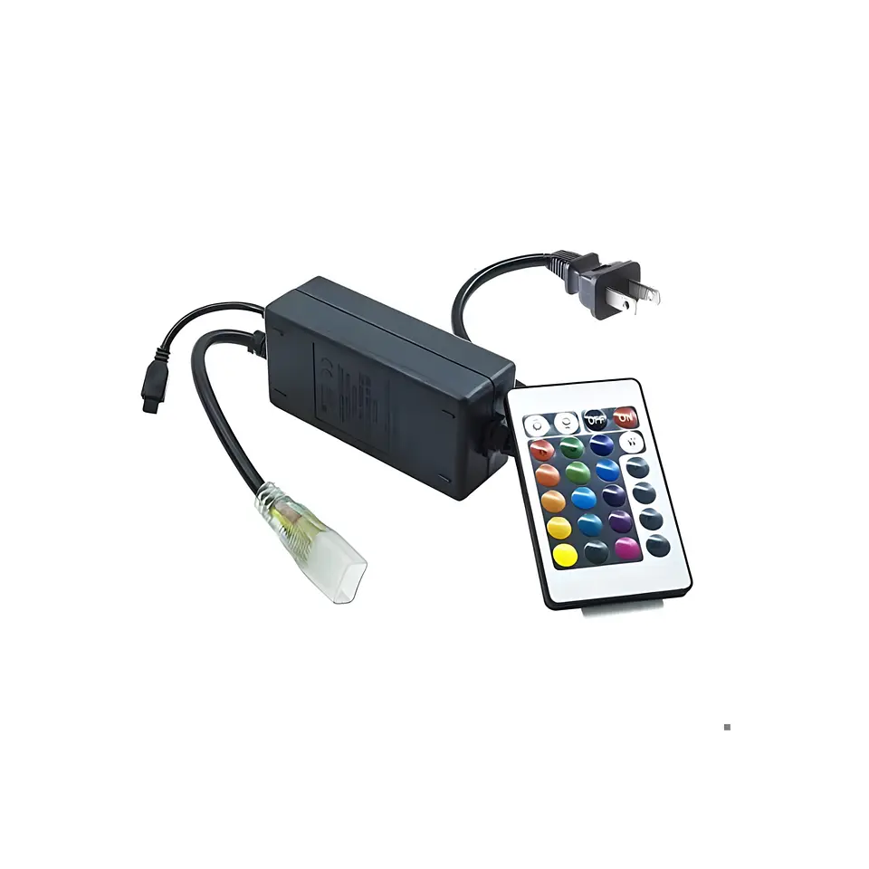 Control Remoto + Conector AC para Cinta LED RGB, LUCERNA 1