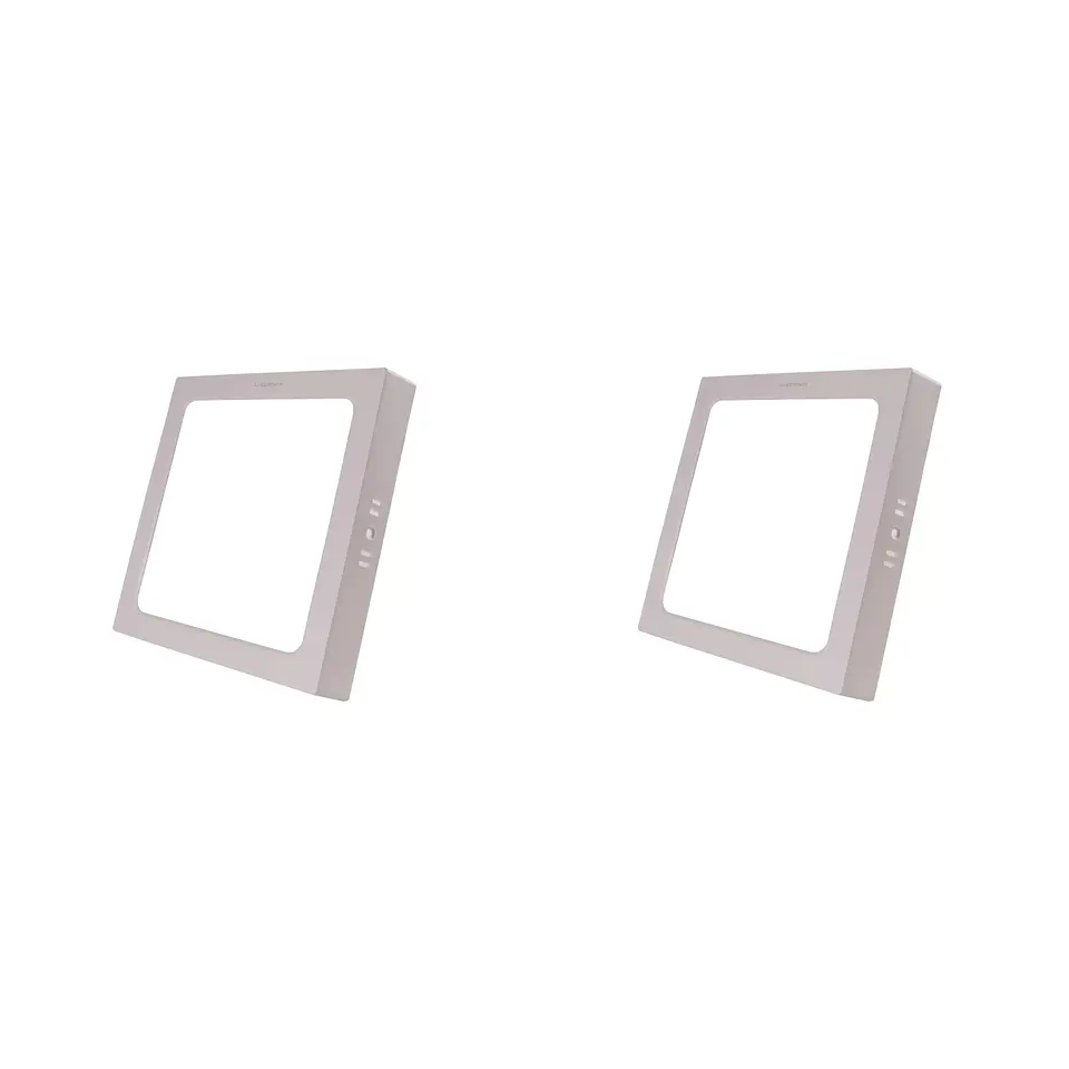 2 Pack Panel Superficial Cuadrado 6″, 12W, 6500K, Línea Clásica, LUCERNA 1