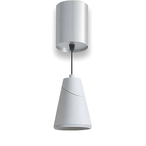 Lámpara Decorativa Colgante Blanca, 12W, Tres Tonos, Vulcano C, LUCERNA