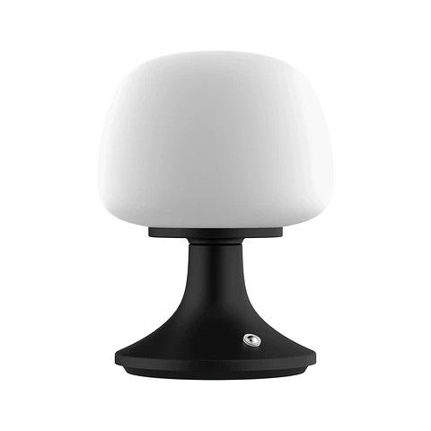Lámpara Decorativa de Mesa Negra, Recargable USB, 3 Tonos, Medusa, LUCERNA