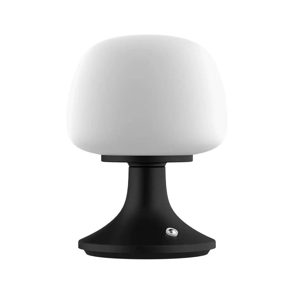 Lámpara Decorativa de Mesa Negra, Recargable USB, 3 Tonos, Medusa, LUCERNA 1