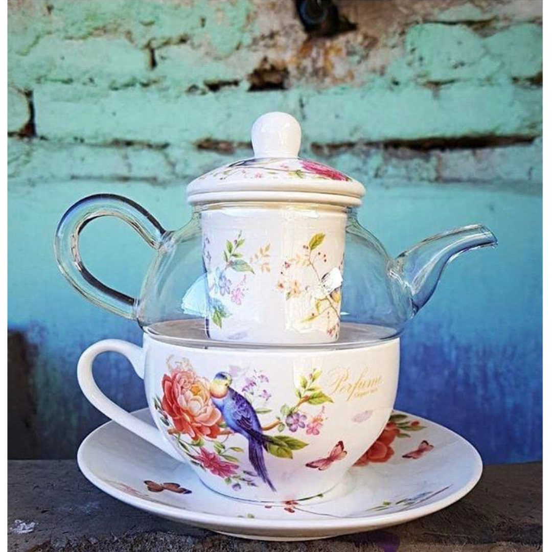 Tetera "té para uno" Ave-Flor