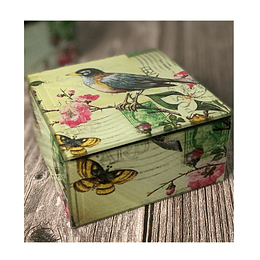 Caja Vidrio Pajarito
