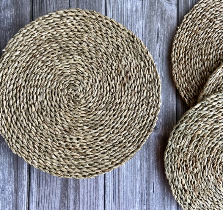 Set 6 individuales mantel fibra natural yute 35 CM pack 6 #4