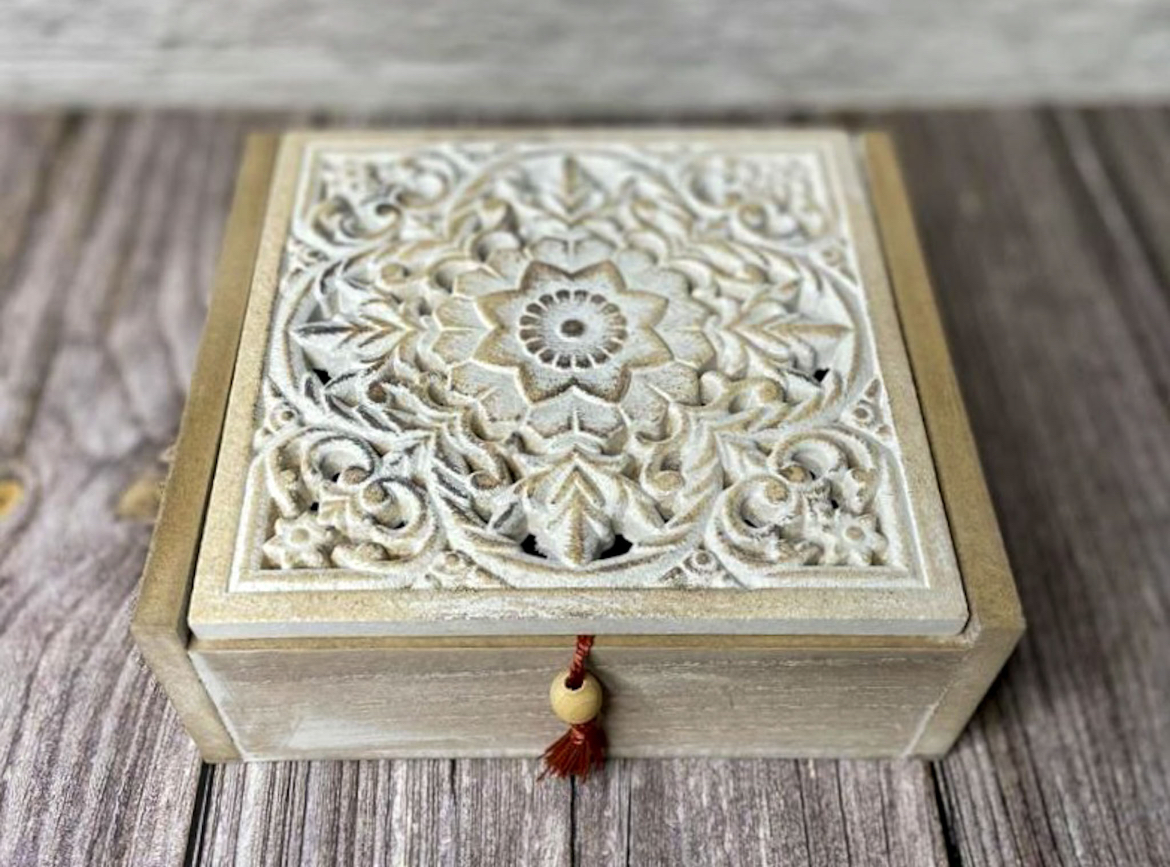 Caja madera mandala