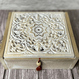 Caja madera mandala 