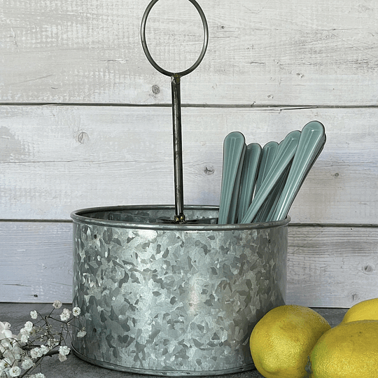 Portacubiertos Galvanizado 