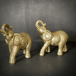 Par de Elefantes Oro