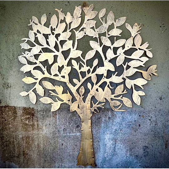 MAXI ARBOL METÁLICO MURAL DORADO
