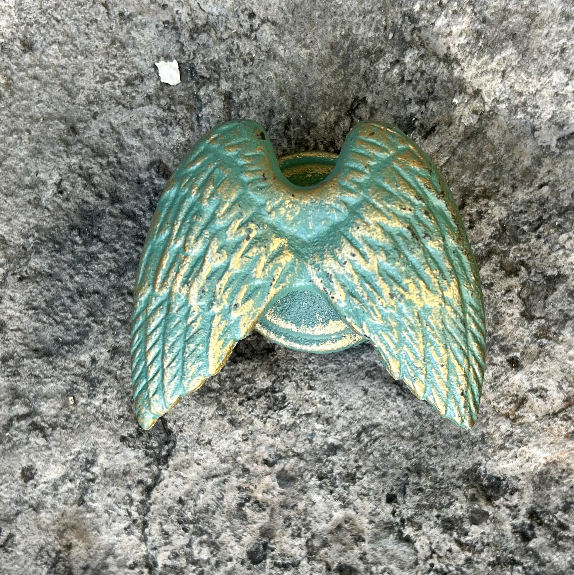 Percha alas turquesa