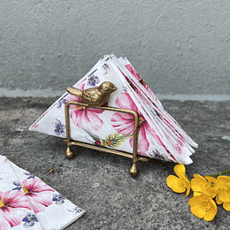 Servilletero de Fierro Pajarito