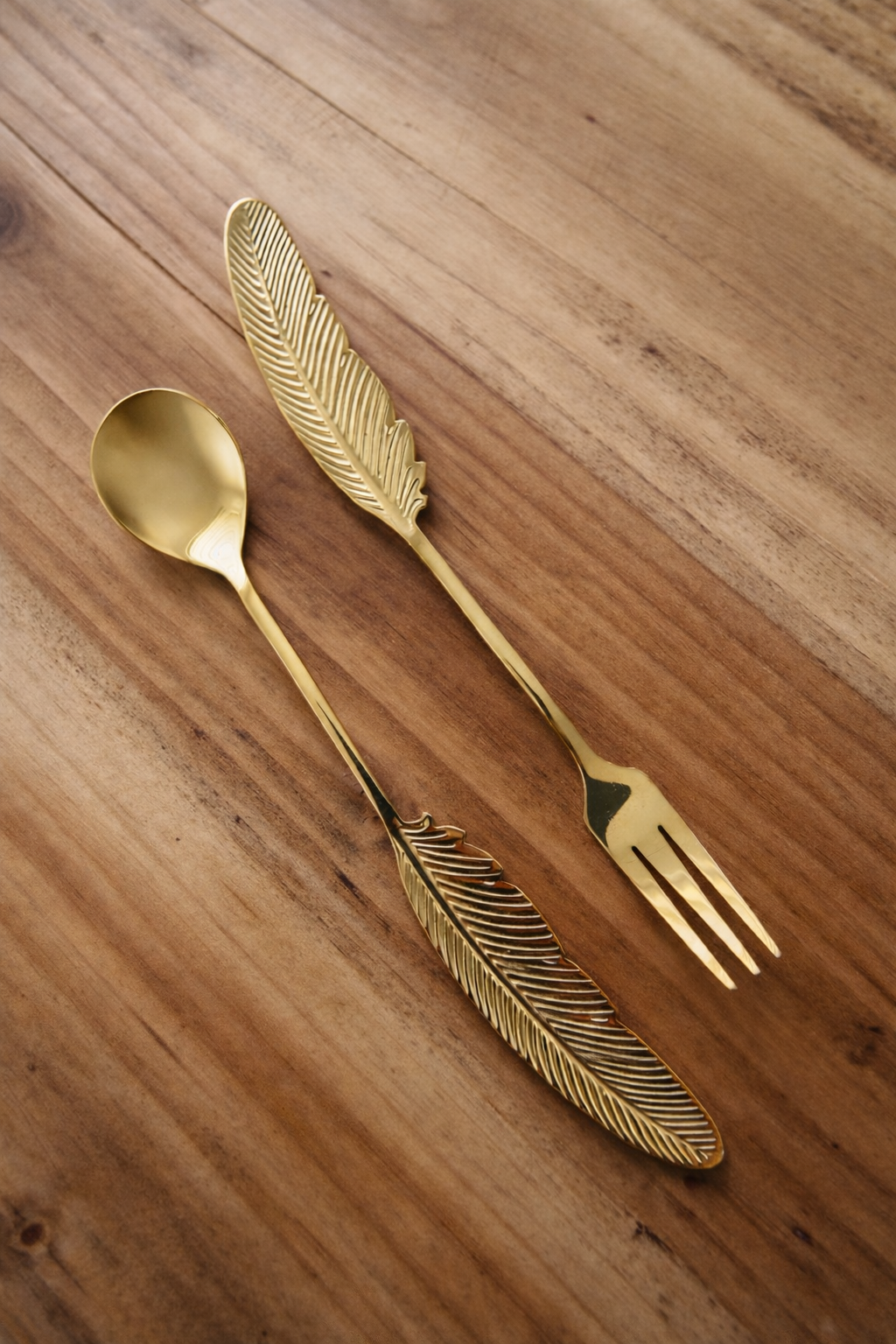 Tenedor & Cuchara de Pluma