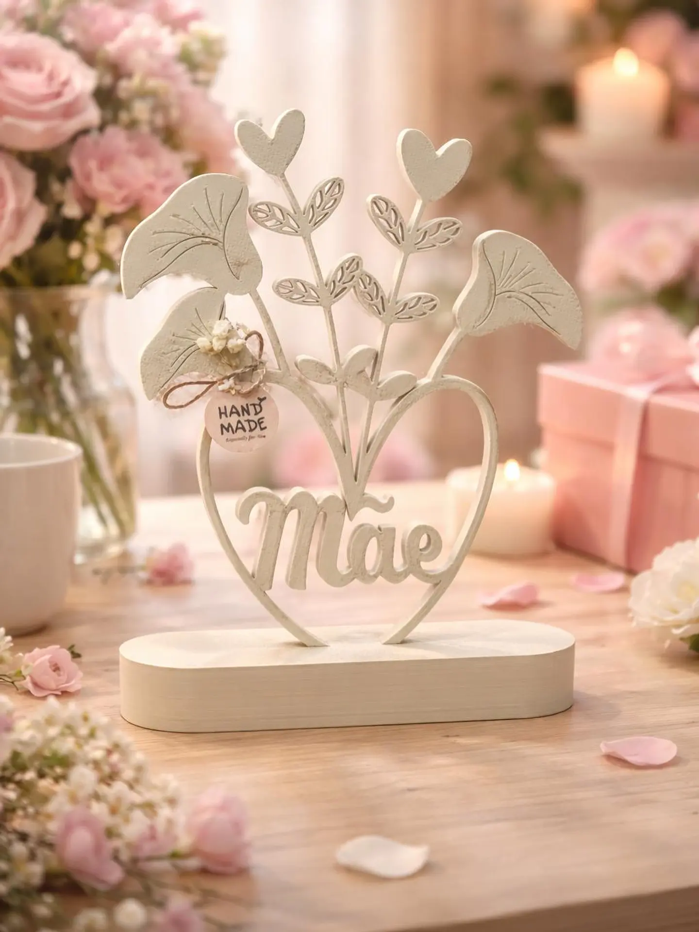 Elegante buquê floral em formato de coração - Edição Dia da Mãe 2