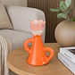 Candelabro tulipa laranja & rosa 18x13cm - Miniatura 2