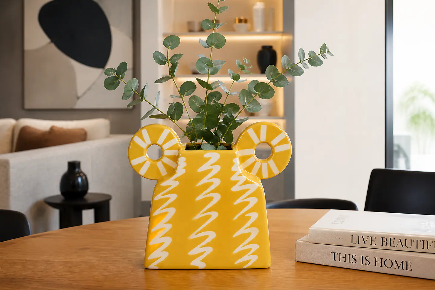 Vaso Estilo Moinho Amarelo - 23x31cm 5