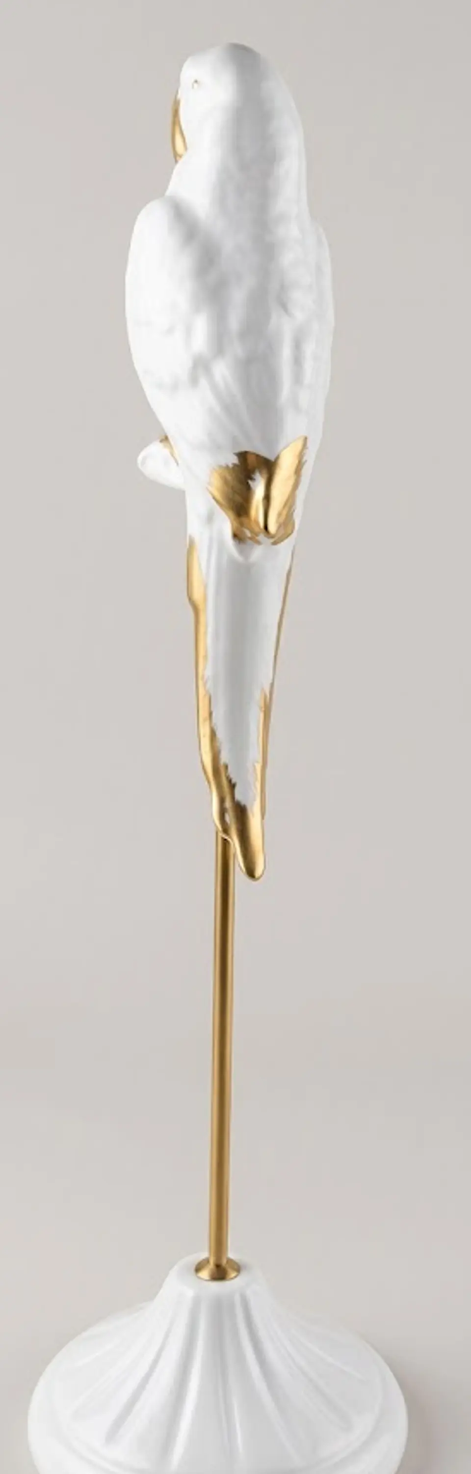Papagaio Branco com Poleiro Dourado - 54cm 3