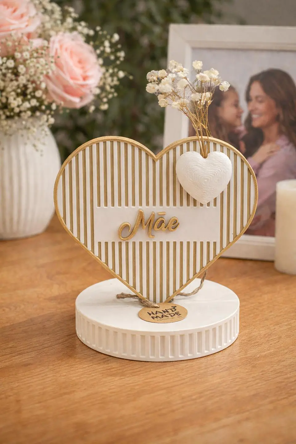 Coração de Mãe Decorativo 3D - Edição Especial 1