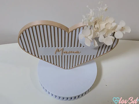 Coração de Mãe Decorativo 3D - Edição Especial