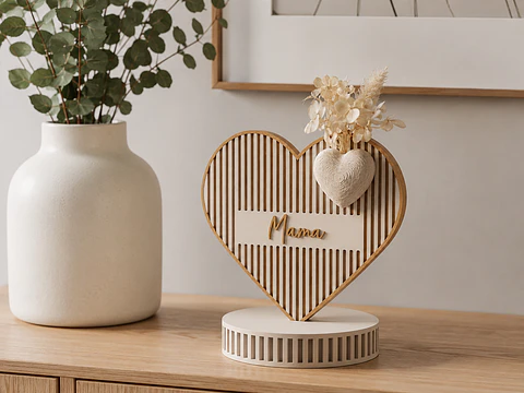 Coração de Mãe Decorativo 3D - Edição Especial