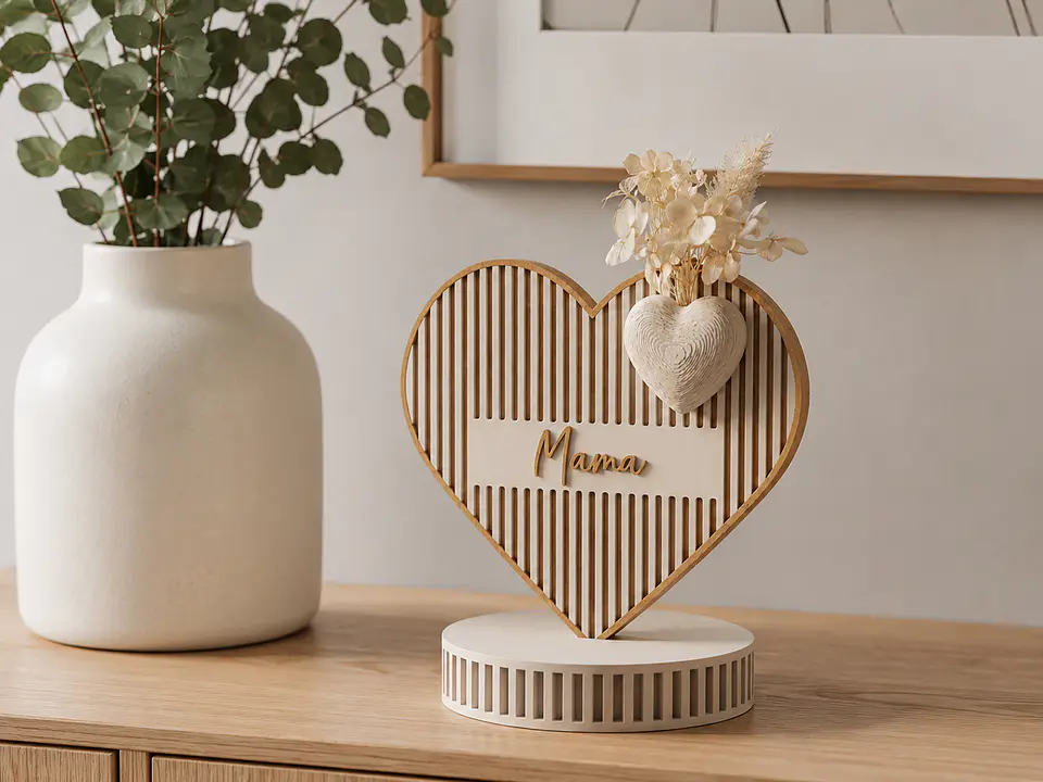 Coração de Mãe Decorativo 3D - Edição Especial 1
