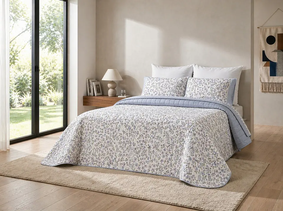 Colcha Casal BellaRosa (240x260cm) – Elegância e Conforto Exclusivo 8