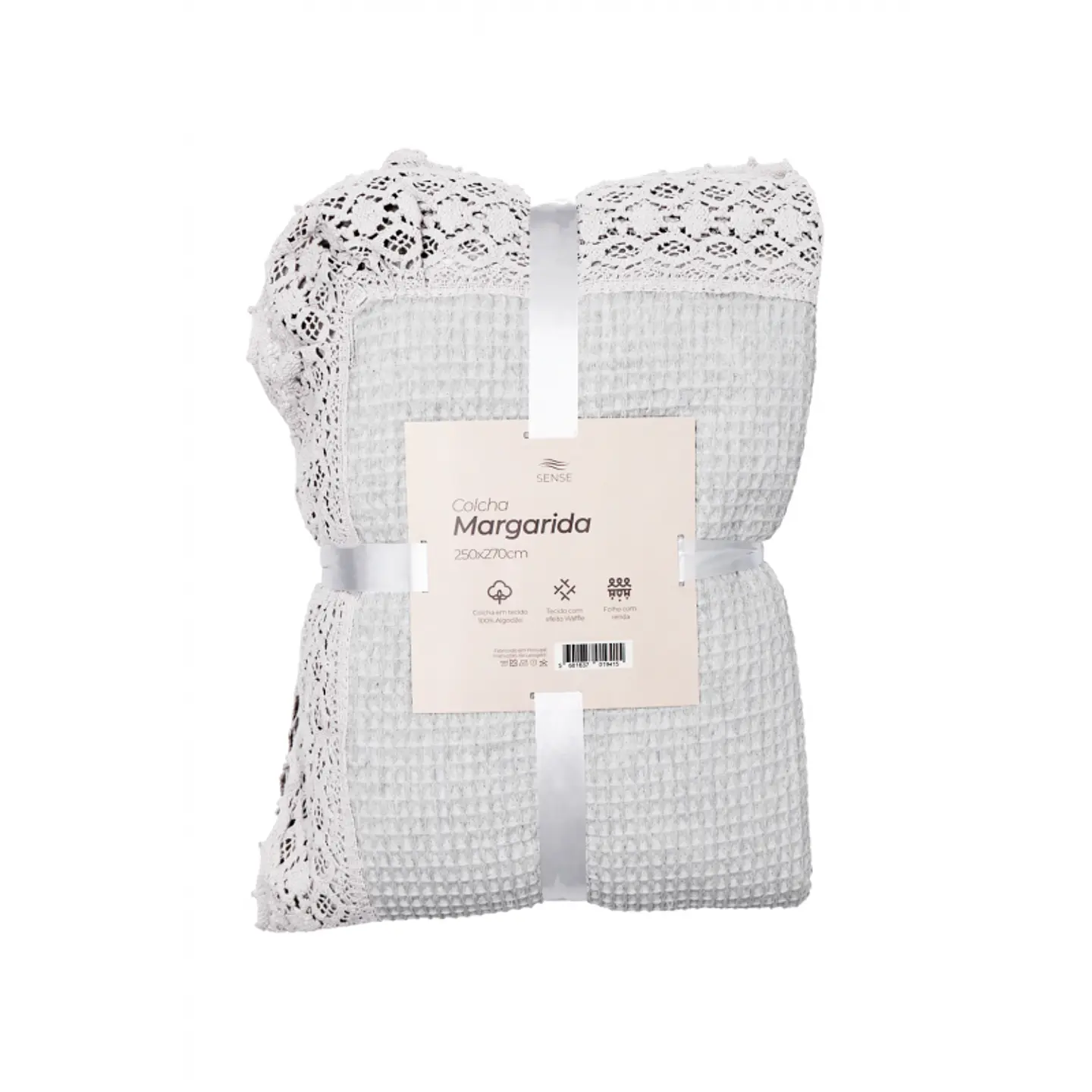 Colcha de Casal Margarida | Textura Waffle - 100% Algodão 7