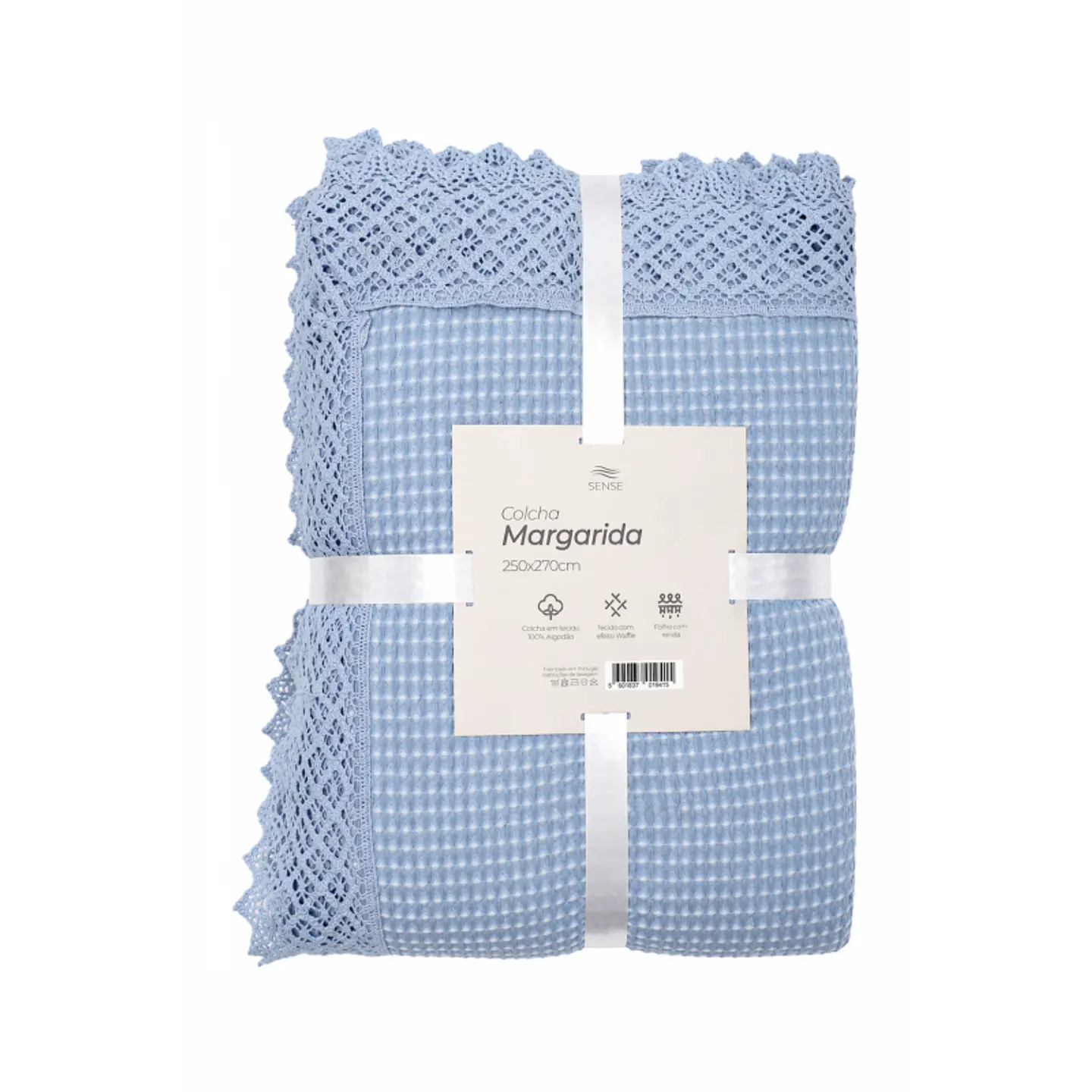 Colcha de Casal Margarida | Textura Waffle - 100% Algodão 12