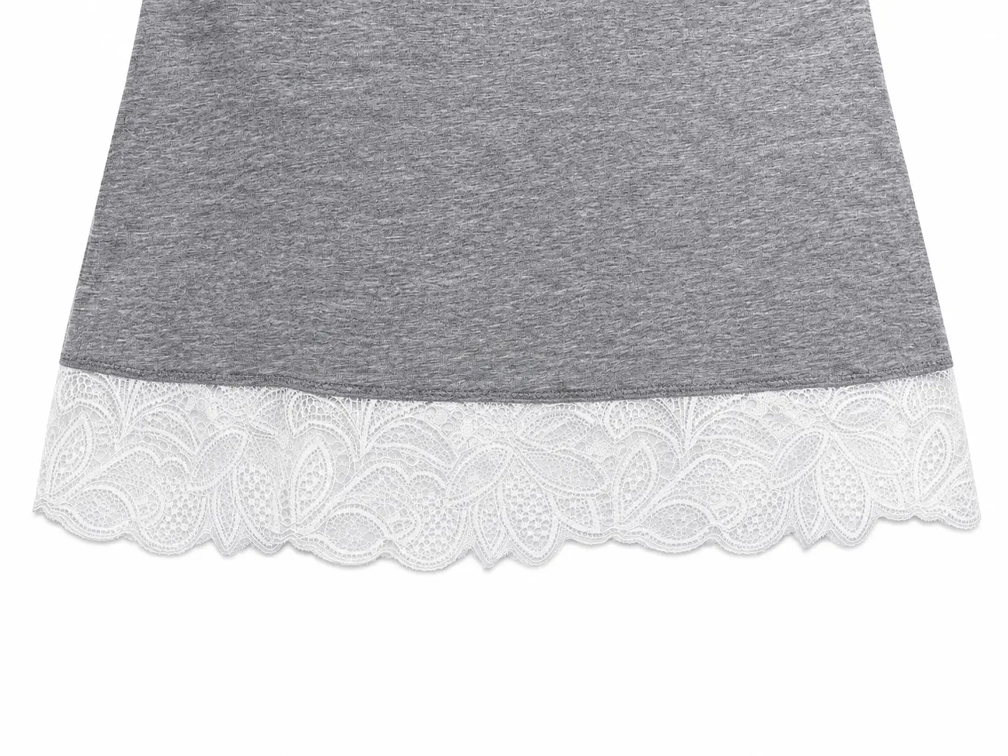 Camisola de Alças em Algodão com Renda | Ref. 19111 4