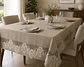 Toalha de Mesa com 12 Guardanapos em 100% Algodão – Ref.ª 1114 - Miniatura 1