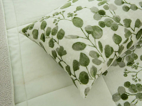 🌿 Edredon Sanlur 250x270 cm – Coralina e Sherpa