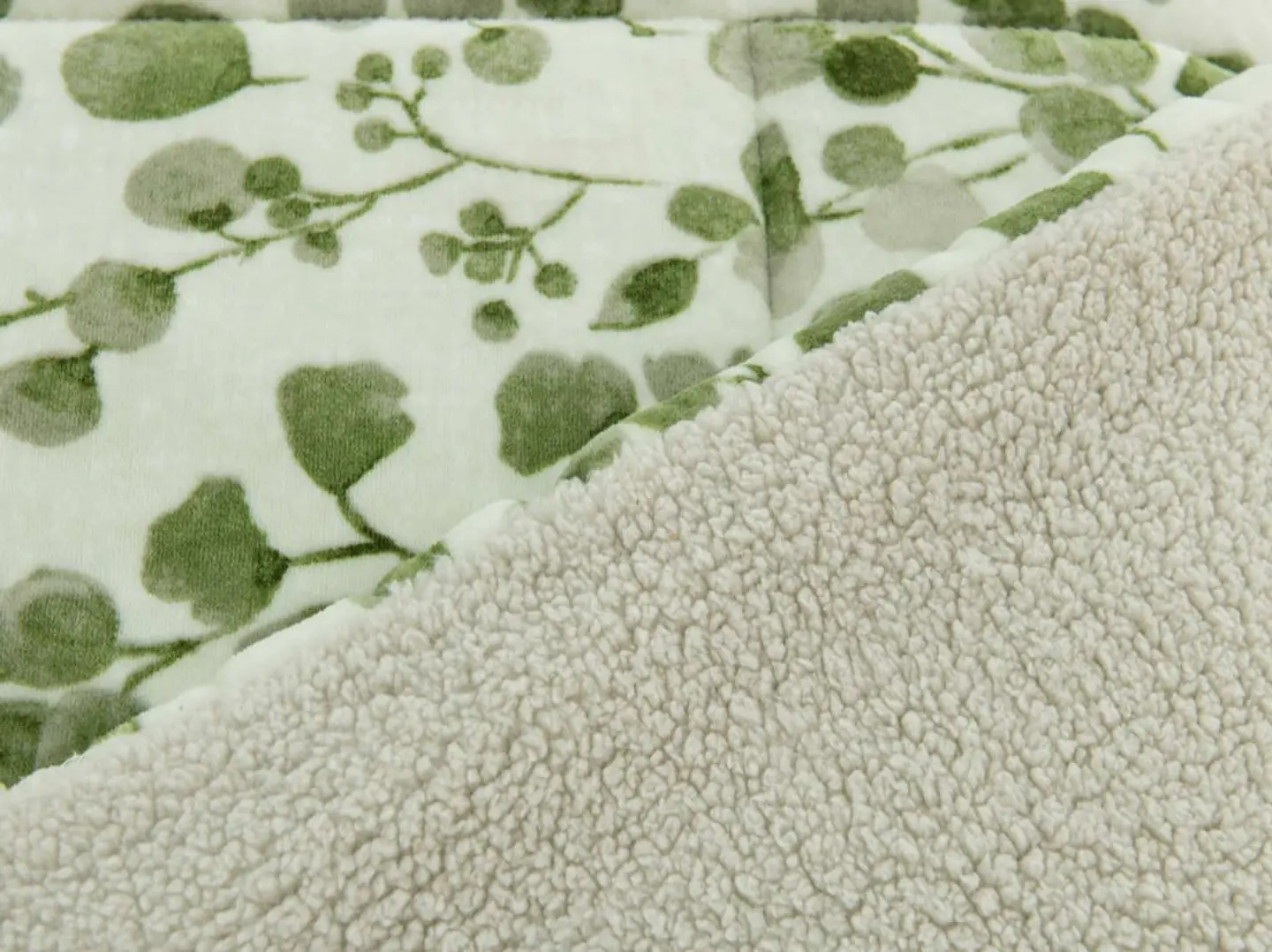 🌿 Edredon Sanlur 250x270 cm – Coralina e Sherpa 3
