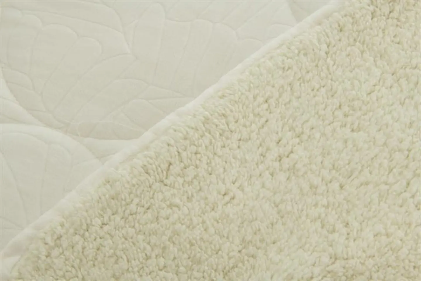 🤎 Edredon Madil 250x270 cm – Jacquard e Sherpa 3