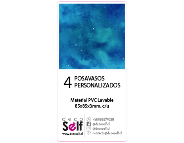 4 Posavasos Personalizados