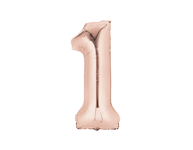 Número Inflable Rose Gold 101 cm.