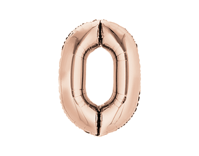 Número Inflable Rose Gold 101 cm.