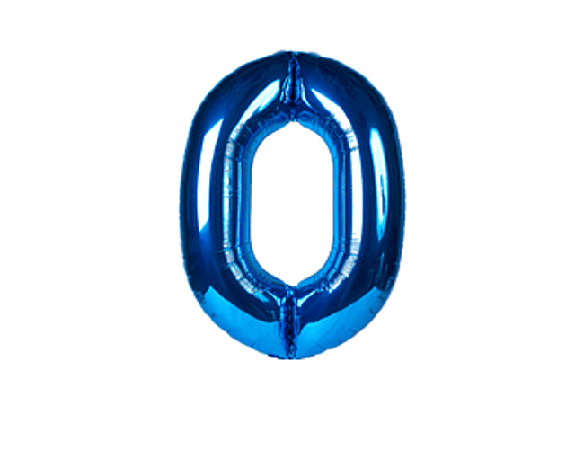 Número Inflable Azul 101 cm.