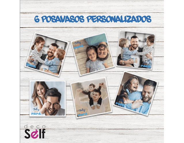  6 Posavasos Personalizados