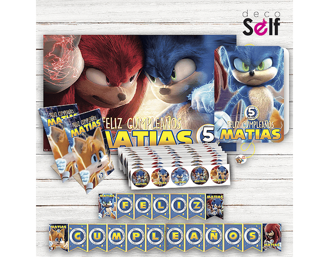 Pack Cumpleaños SONIC 2