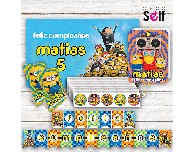 Pack Cumpleaños MINIONS 2