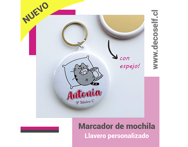 Marcador de mochila personalizado