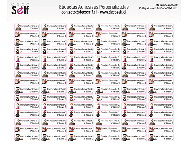 Etiquetas Adhesivas 31 minutos