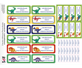 Etiquetas Adhesivas Dinosaurios