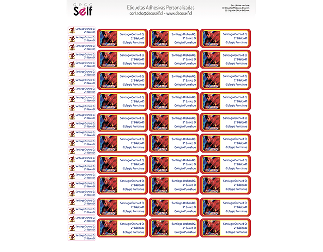 Etiquetas Adhesivas FLASH