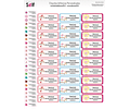 Etiquetas Adhesivas Pajaritos y Flores