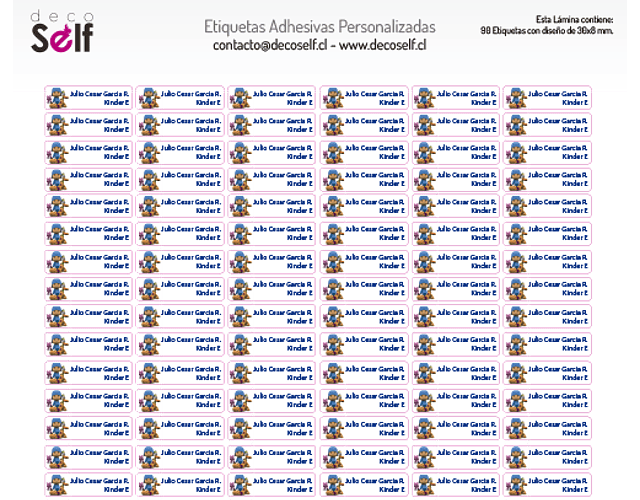 Etiquetas Adhesivas Pocoyo