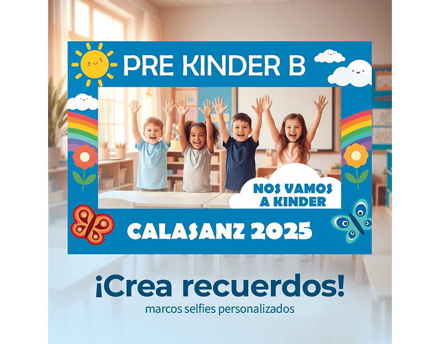 Marco Selfie Personalizado Fin de año escolar