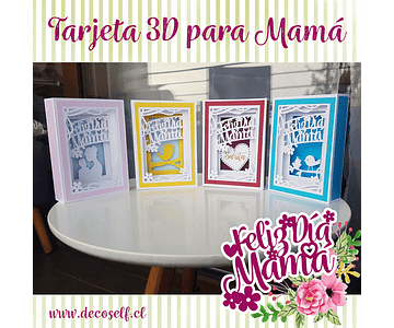 Tarjeta 3D Feliz Día Mamá