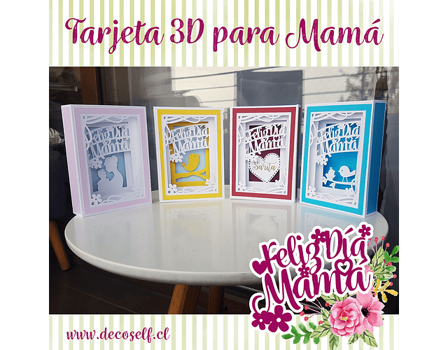 Tarjeta 3D Feliz Día Mamá