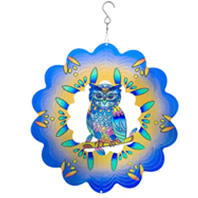 Mándala Búho Azul