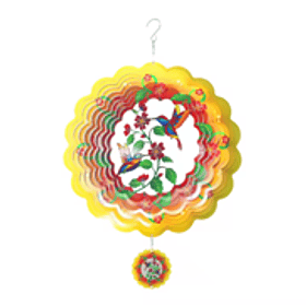 Mándala Pájaros Colibris en Flores